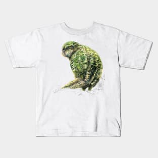 Mr Kākapo, New Zealand native bird Kids T-Shirt